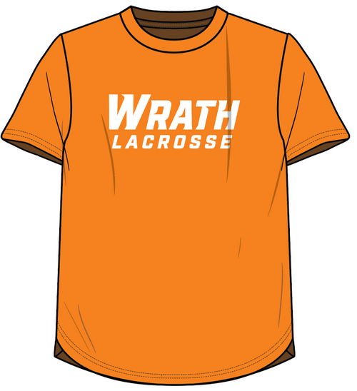Orange Wrath Lacrosse Performance Shirt