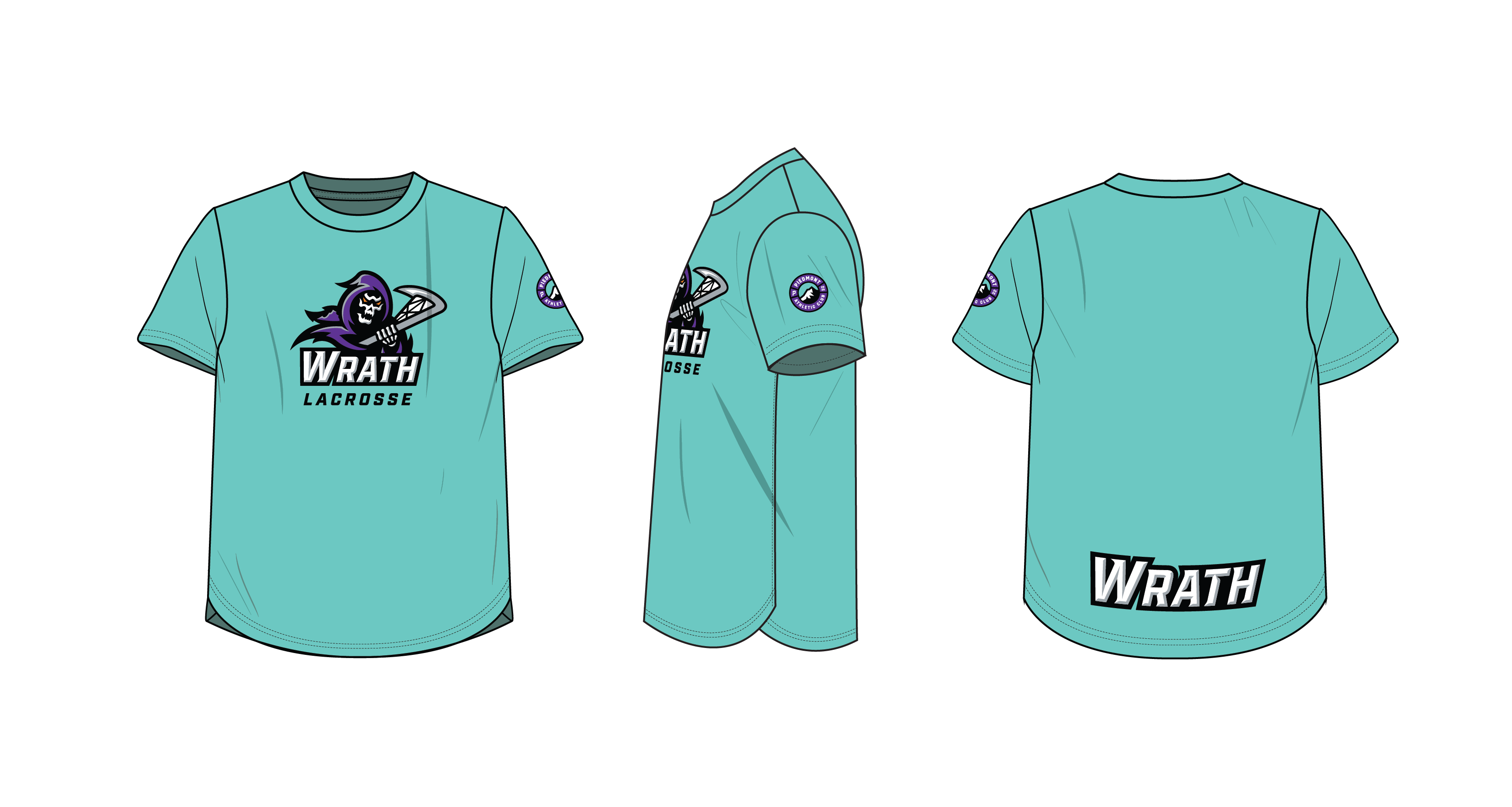 Teal Wrath Lacrosse Performance Shirt